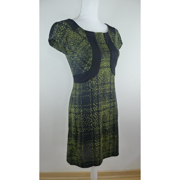 Yoana Baraschi Green Tartan Shift Women Dress- NWT - Picture 3 of 5